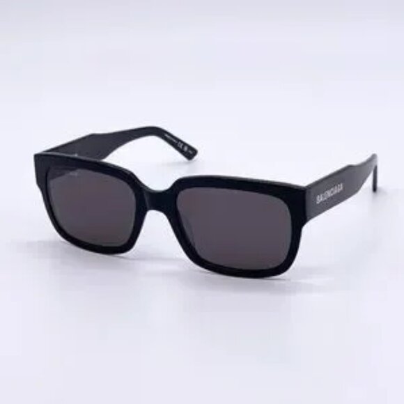 NEW BALENCIAGA SUNGLASSES BB0049S BLACK - Picture 1 of 8